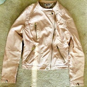 Powder pink, Charlotte Russe leather jacket
